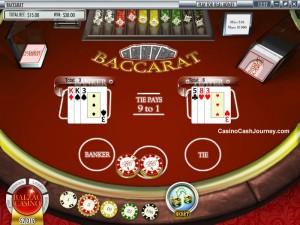 Baccarat  bord online casino